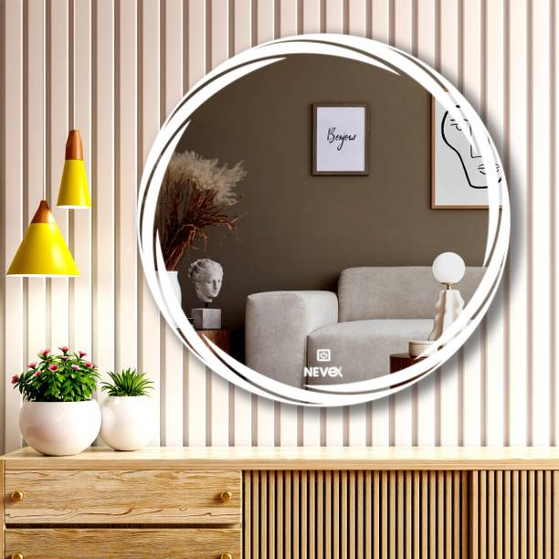 LUPPRA Round 24X24 inch Wall Mounting Mirror with Light Bathroom Mirror