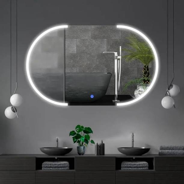 MERKEZI ART ME01 Led Mirror For Wall, Bathroom, Living Room, 3 In 1 Color, 18 x 24 Inch Lighted Mirror