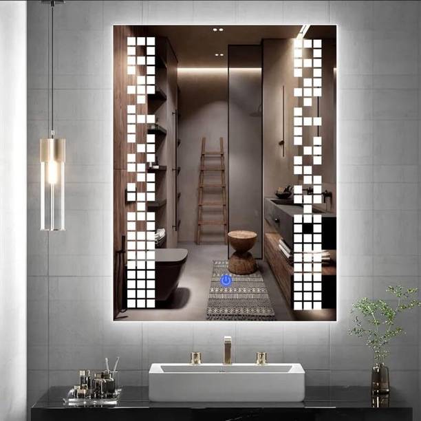 MERKEZI ART MA16 Led Mirror For Wall, Bathroom, Living Room, 3 In 1 Color, 18 x 24 Inch Lighted Mirror