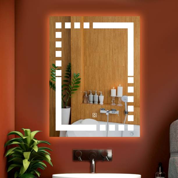 SAHAJ PLASTO Frameless Designed with LED light Bathroom Mirror