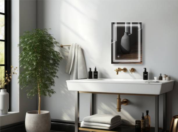 TRYOTONE Wall Led Mirror With Touch Sensor & 3 Led Lights 18X24inch Bathroom Mirror