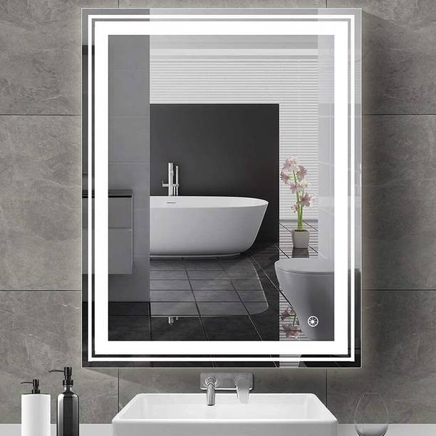 PRINCE ART Led Mirror with Light Wall Decor Makeup 18x24 Inch LT8 Bathroom Mirror