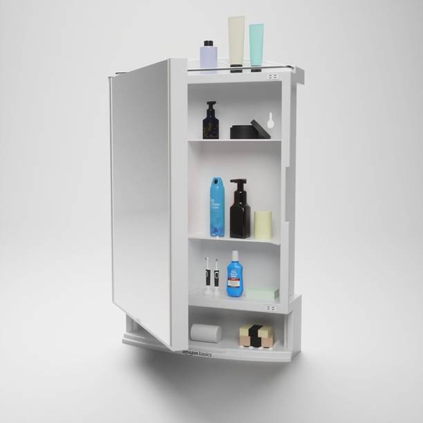Citrine Unbreakable Wall Mount Premium Multipurpose Bathroom Storage Cabinet with Mirror Bathroom Mirror