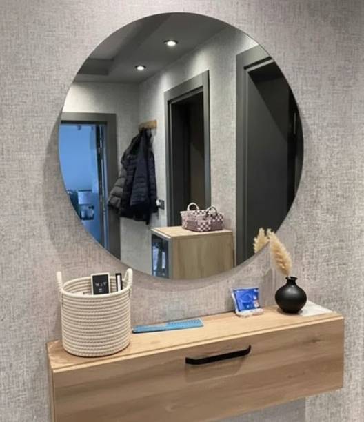 LUPPRA 18 x 18 Inch Frameless Round Mirror Bathroom Mirror