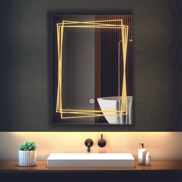 Khushi Decors Led Mirror with Light Bathroom Wall Decor 
Makeup Room 18x24 Inch LT85 Bathroom Mirror