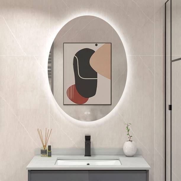 PRINCE ART Led Mirror with Light Bathroom Wall Decor 
Makeup Room 12x18 Inch LT21 Bathroom Mirror