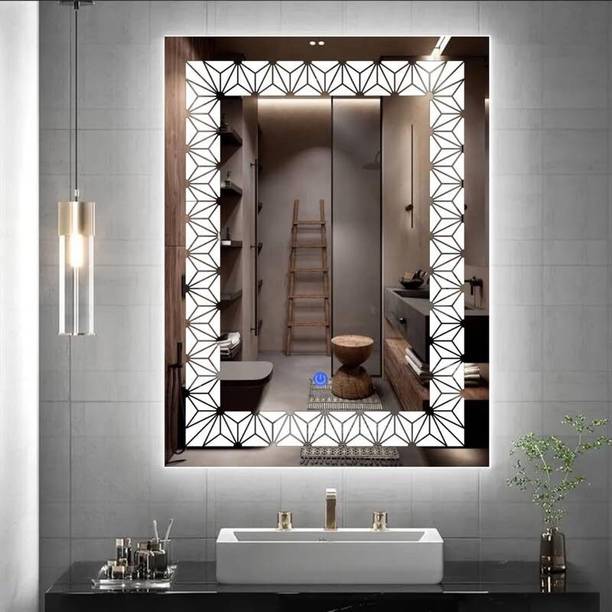 MERKEZI ART MA22 Led Mirror For Wall, Bathroom, Living Room, 3 In 1 Color, 18 x 24 Inch Lighted Mirror