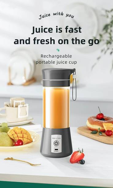 Udghosh Creation Portable Blender 6-Blade – USB Rechargeable Smoothie & Shake Maker, Personal 220 W Juicer