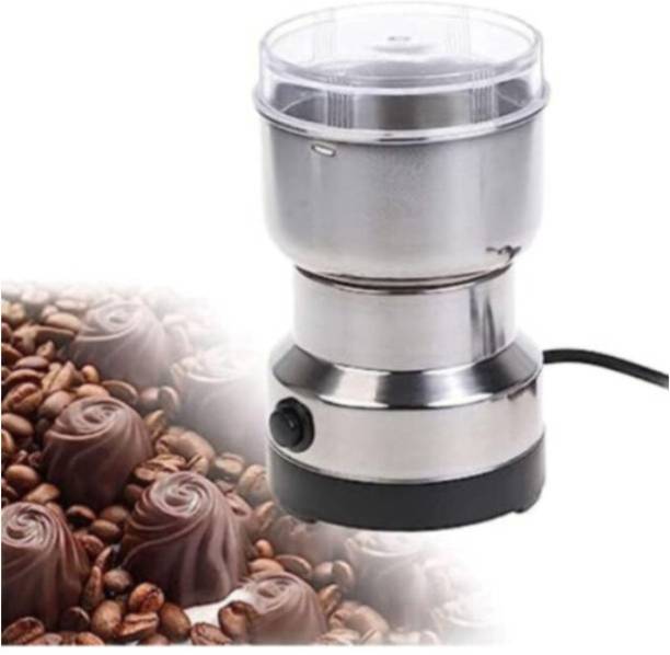 HUKF ZQQZ_Name OF Trust_Mini Stainless Steel Coffee Spice Nuts Grains Bean Grinder Mixer Grinder Coupler