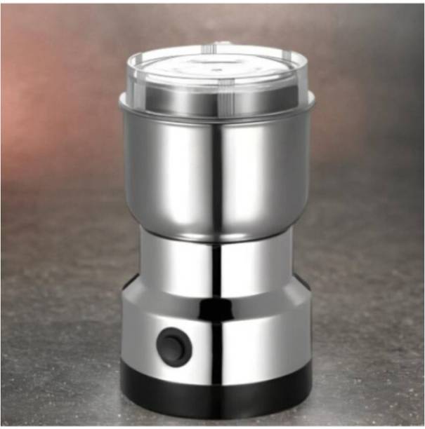 HUKF EOAS_Name OF Trust_Mini Stainless Steel Coffee Spice Nuts Grains Bean Grinder Mixer Grinder Coupler