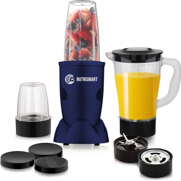 Nutrismart 3 Unbreakable Jars Blender for Gym Smoothies, Shakes and Juices 500 W Juicer Mixer Grinder
