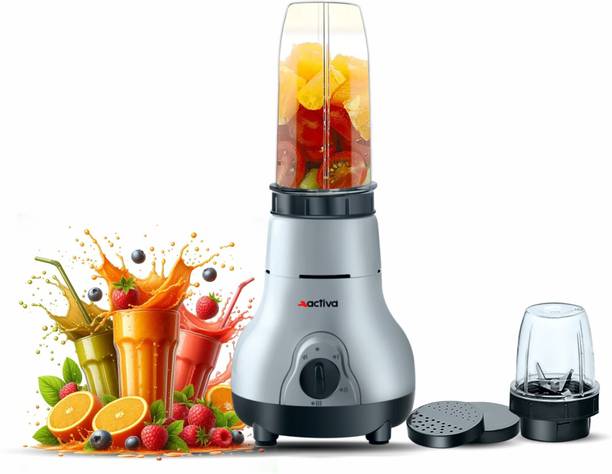 ACTIVA Easy Mix Nutri 2 Jar With Powerful Powerful Long Lasting Shock Proof Abs Body 500 W Juicer Mixer Grinder