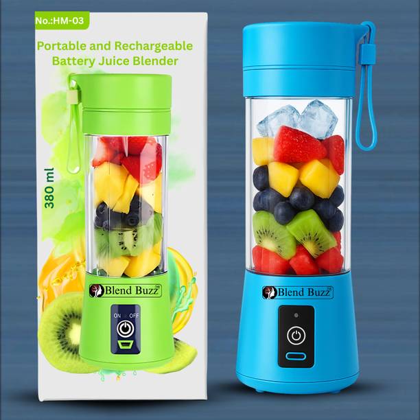 Blend Buzz Portable Rechargeable Juicer Blender USB Smoothie Maker Protein Shake 40 W Mixer Blender