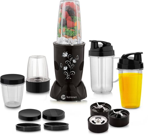 Nutrismart 5 Unbreakable Jars Blender for Gym Smoothies, Shakes and Juices 500 W Juicer Mixer Grinder