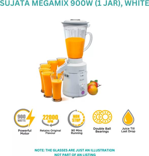 SUJATA 'S MEGAMIX 900 Juicer Mixer Grinder (1 Jar, White)