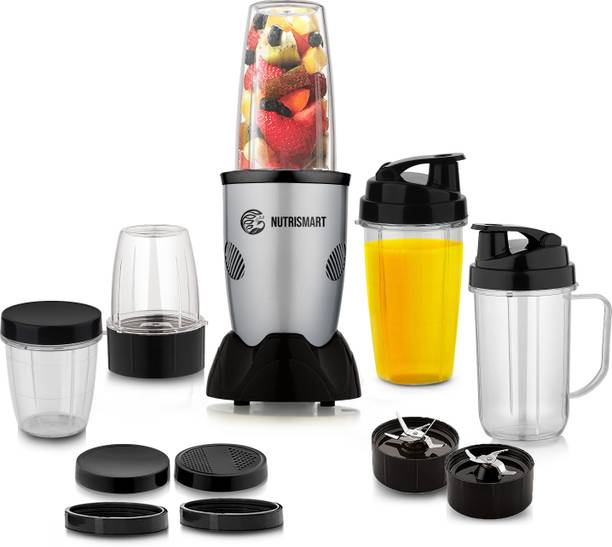 Nutrismart 5 Unbreakable Jars Blender for Gym Smoothies, Shakes and Juices 500 W Juicer Mixer Grinder