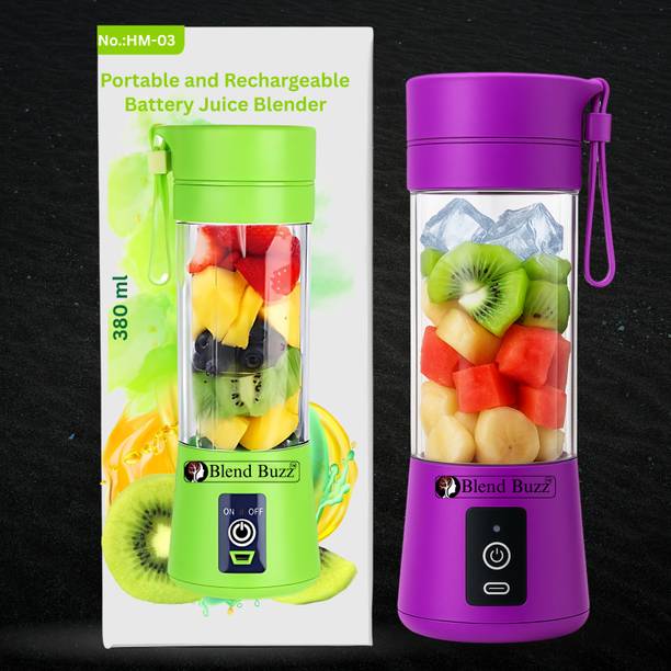 Blend Buzz Portable Rechargeable Juicer Blender USB Smoothie Maker Protein Shake 40 W Mixer Blender
