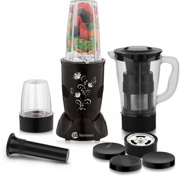 Nutrismart 3 Unbreakable Jars Blender for Gym Smoothies, Shakes and Juices_(107) 500 W Juicer Mixer Grinder