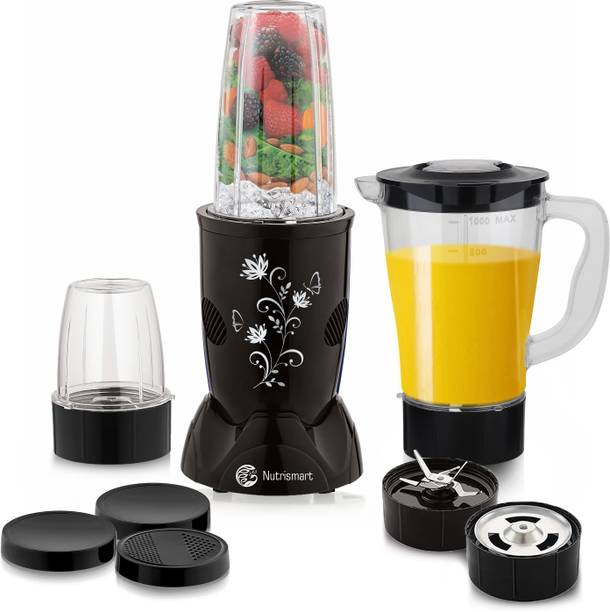 Nutrismart 3 Unbreakable Jars Blender for Gym Smoothies, Shakes and Juices 500 W Juicer Mixer Grinder
