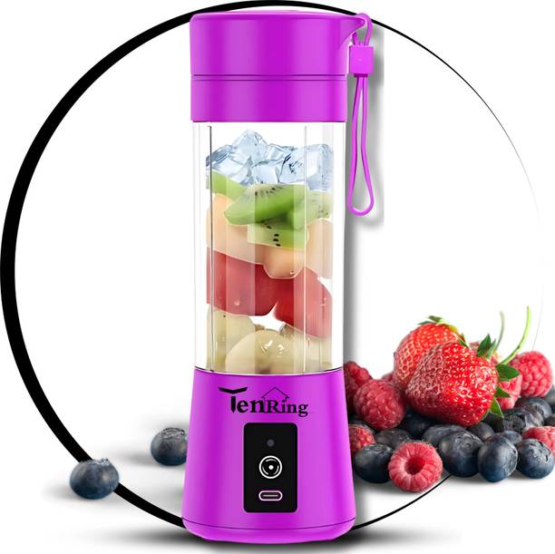 Tenring Portable USB Smoothie Blender | Cordless Rechargeable Juicer for Quick 105 W Mixer Blender