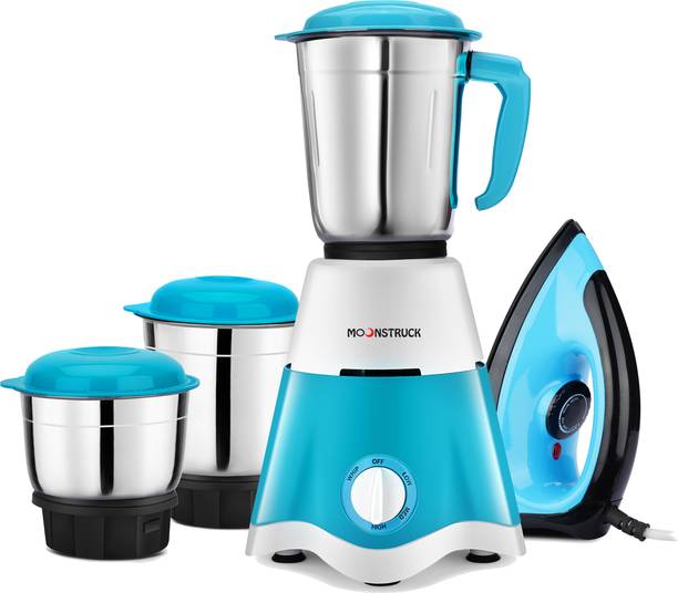 Moonstruck COMBO-3-JAR WITH IRON 750 W Juicer Mixer Grinder