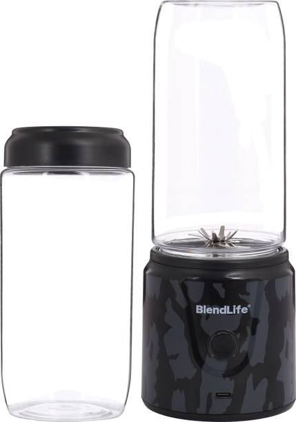 BlendLife GO Portable Blender, 420ml, 32-Blade Power, 2000mAh, Free Jar, Made in Bharat 150 W Juicer Mixer Grinder