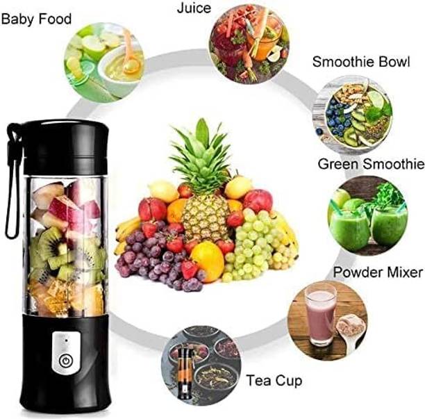 R.T. Impex Mini Personal Smoothie Maker 6 Blades 3 Gears Ideal for smoothies protein shakes 220 W Juicer