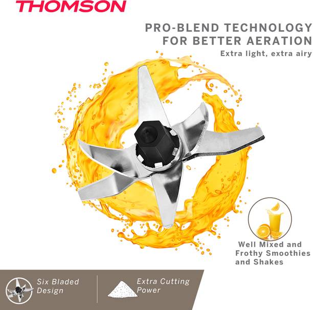 Thomson Kitchen Master Pro 500 W Juicer Mixer Grinder (3 Jars, Black)