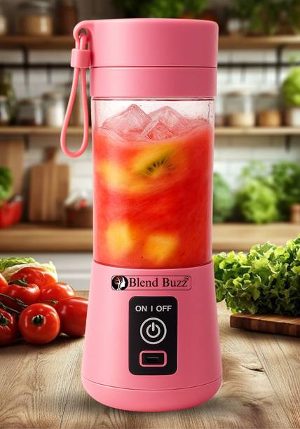 Blend Buzz USB Portable Juicer Smoothie Blender 380ML Rechargeable Outdoor Travel 150 W Mixer Blender