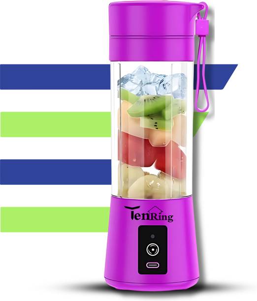 Tenring 380ml USB Portable Blender, Rechargeable Smoothie Maker, 6 Blades, Mini Juicer 150 W Mixer Blender