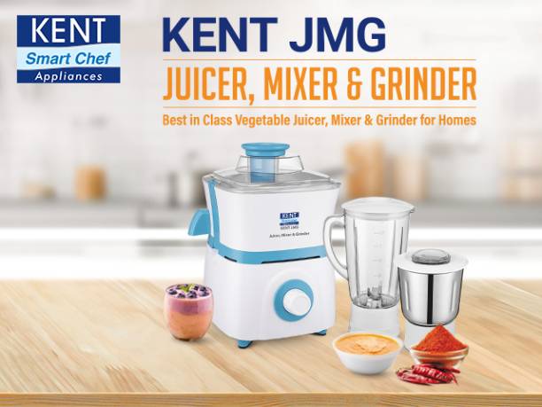 KENT 16127 500 Juicer Mixer Grinder (2 Jars, Blue)