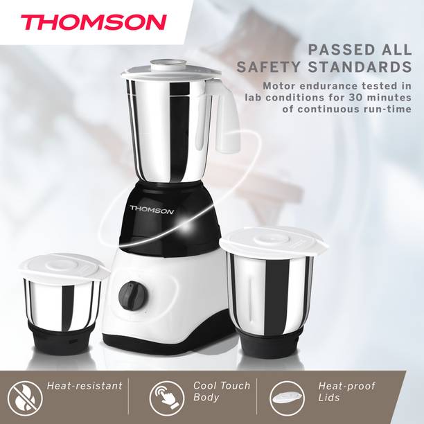 Thomson Kitchen Master Pro 500 W Juicer Mixer Grinder (3 Jars, Black)