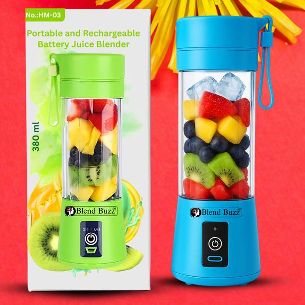 Blend Buzz Portable Rechargeable Juicer Blender USB Smoothie Maker Protein Shake 40 W Mixer Blender