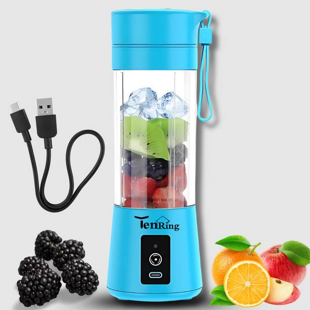 Tenring Fruits, Protein & Shakes, 6 Stainless Steel Blades, BPA-Free, Leak-Proof, 150 W Mixer Blender