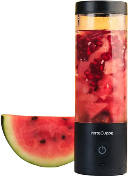 InstaCuppa Ultra Slim Portable Blender Bottle | 3000mAh Battery, USB Type-C Rechargeable 180 W Juicer Mixer Grinder
