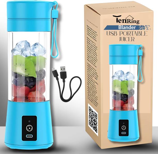 Tenring with built-in Jar, Juicer Mixer Bottle,Fruit Juicer Machine,USB Rechargeable 150 W Mixer Blender