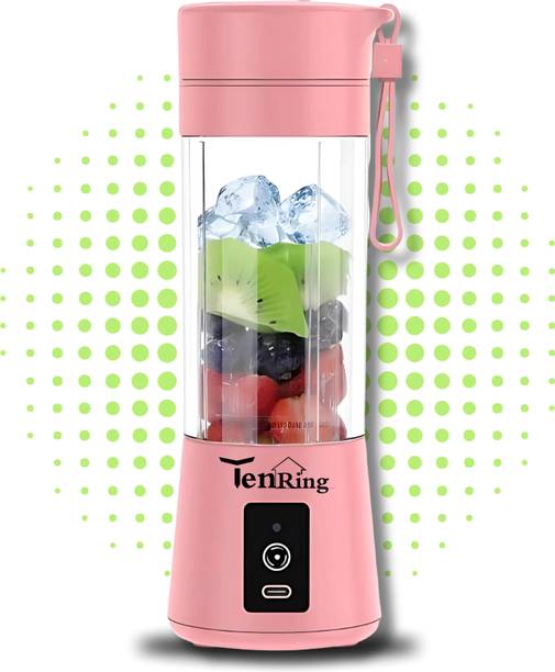 Tenring USB Rechargeable Portable Blender Juicer | Mini Smoothie & Shake Maker 150 W Mixer Blender