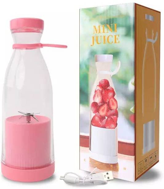 Adarsh Enterprises Mini Juicer Blender Milkshake Smoothie Maker Portable USB Rechargeable 6 Blade 25 W Juicer Mixer Grinder