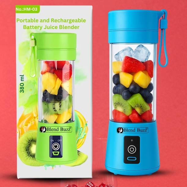 Blend Buzz Portable USB Juicer Blender Rechargeable Smoothie Maker Fruit Mixer 40 W Mixer Blender