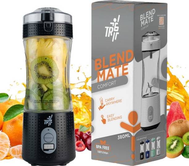 TR6 Blendmate Comfort Portable Blender for Smoothies, Protein Shakes & Ice Crushing 200 W Juicer Mixer Grinder