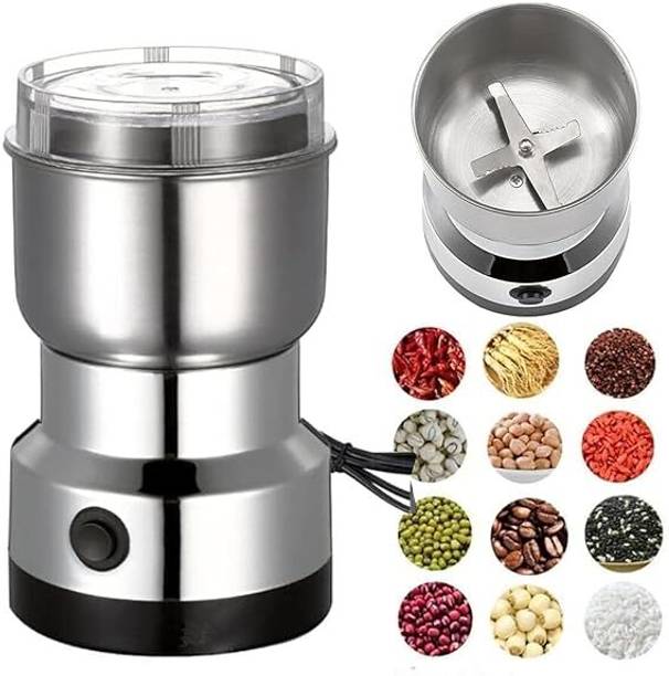 SMARTYWOMEN Nima Mini Electric Grinder & Coffee Maker - Mini Spice, Coffee & Masala Grinder 2 Cups Coffee Maker