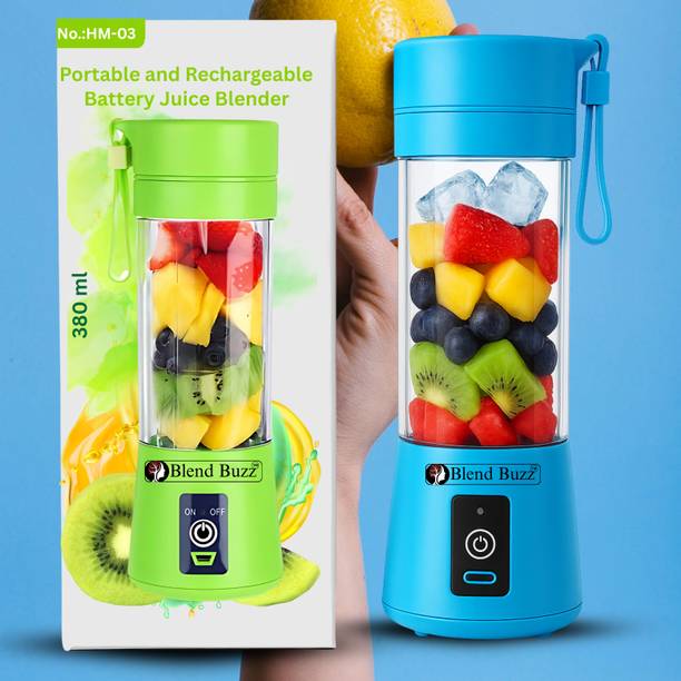 Blend Buzz Portable USB Juicer Blender Rechargeable Smoothie Maker Fruit Mixer 40 W Mixer Blender