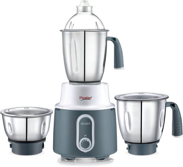 Prestige Delight 110V 3 Super-Efficient Blades|Dome-Shaped Lid|Sturdy Handles 550 W Mixer Grinder