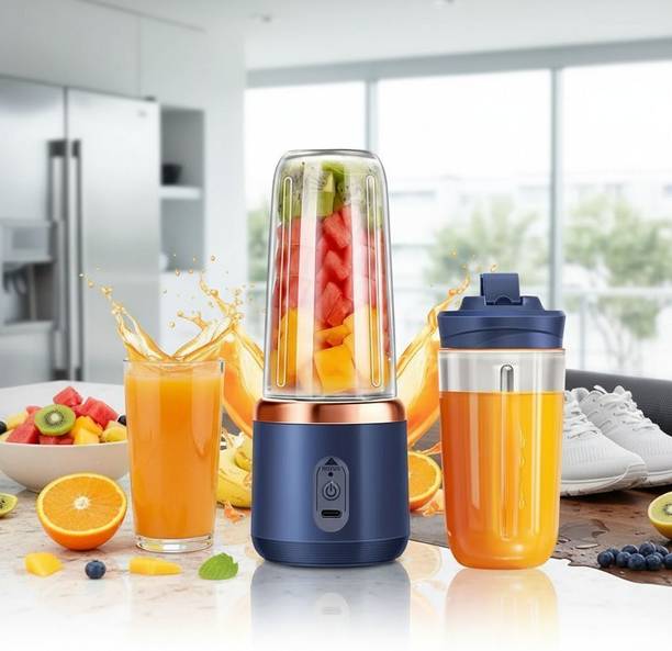 BazaarNest Portable USB Rechargeable Juicer Blender Mini Smoothie Maker Bottle 200 W Juicer Mixer Grinder