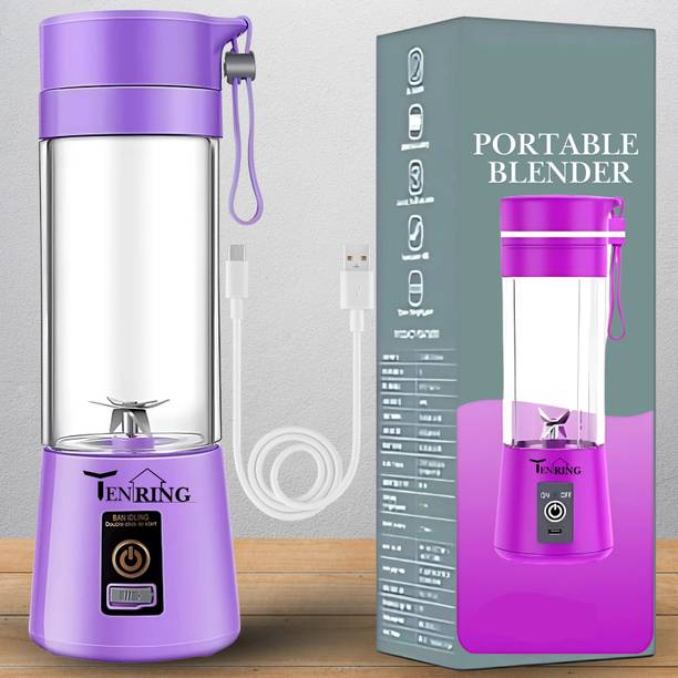 Tenring Compact USB Juicer Blender | Cordless Rechargeable Smoothie Maker for Home 150 W Mixer Blender