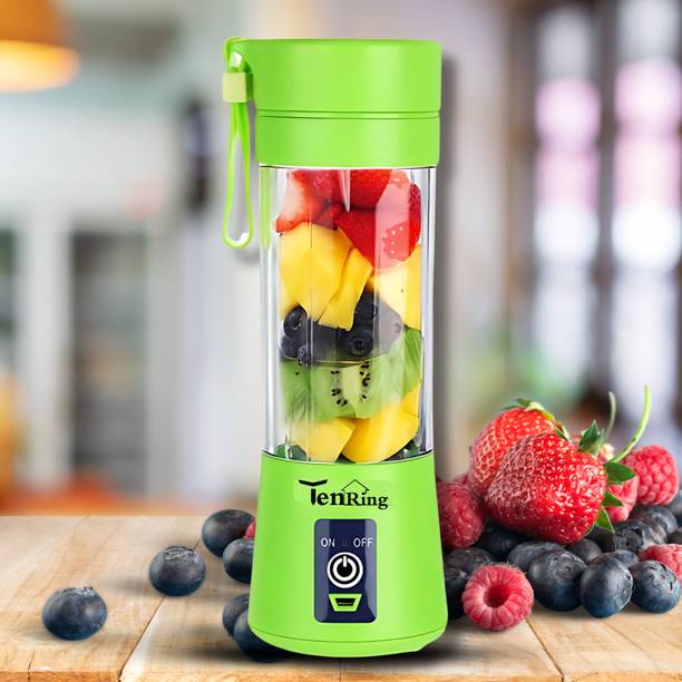Tenring USB Portable Blender 380ml, Rechargeable Personal Juicer Cup, Smoothie Maker 150 W Mixer Blender