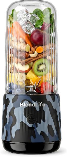 BlendLife JOSH Portable Blender, 380ml, 1200mAh, Made in Bharat, ISI Certified 100 W Juicer Mixer Grinder