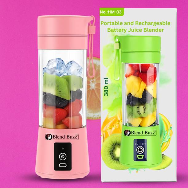 Blend Buzz Portable USB Juicer Blender Rechargeable Smoothie Maker Fruit Mixer 40 W Mixer Blender