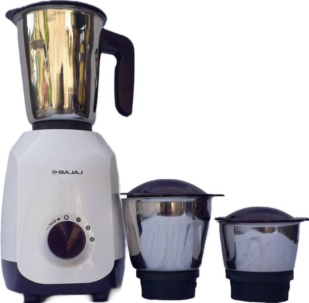 BAJAJ ELEGANCE NINJA SERIES 500 W Mixer Grinder (3 Jars, White, BAEGNI)
