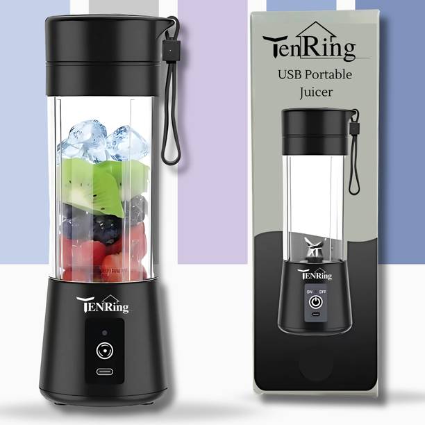 Tenring Portable USB Smoothie Blender | Cordless Rechargeable Juicer for Quick 150 W Mixer Blender